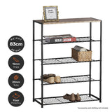 NNEDSZ Home MDisplay Shelf/Rack 5 Tier Sleek Modern Industrial Design 83cm